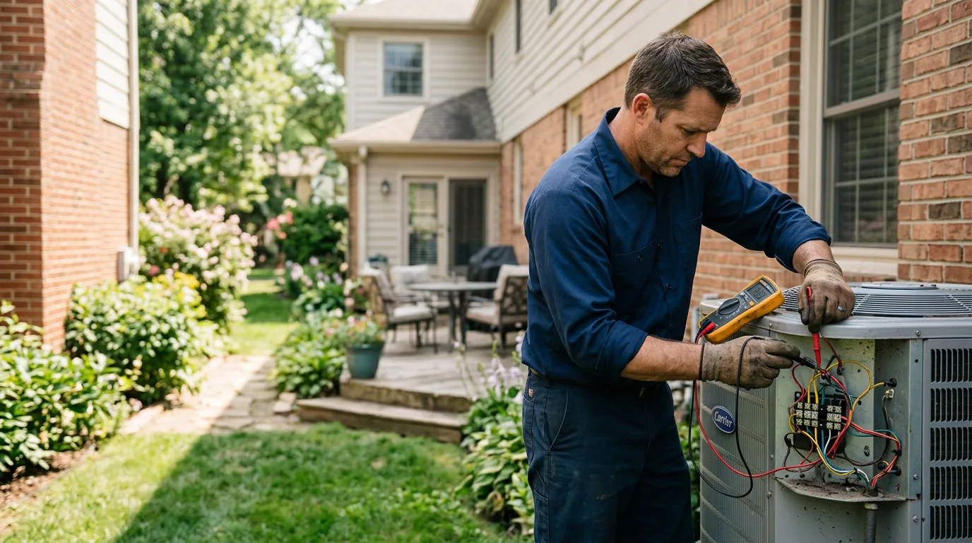 HVAC technician working near Cuba, NY